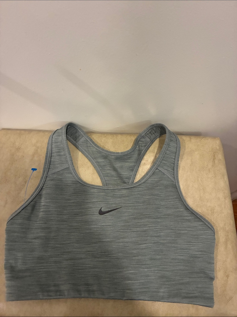 Nike Women's Grey Racerback Sports Bra